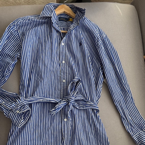 Polo by Ralph Lauren Striped Belted Shirtdress
Size 12 - Picture 11 of 12